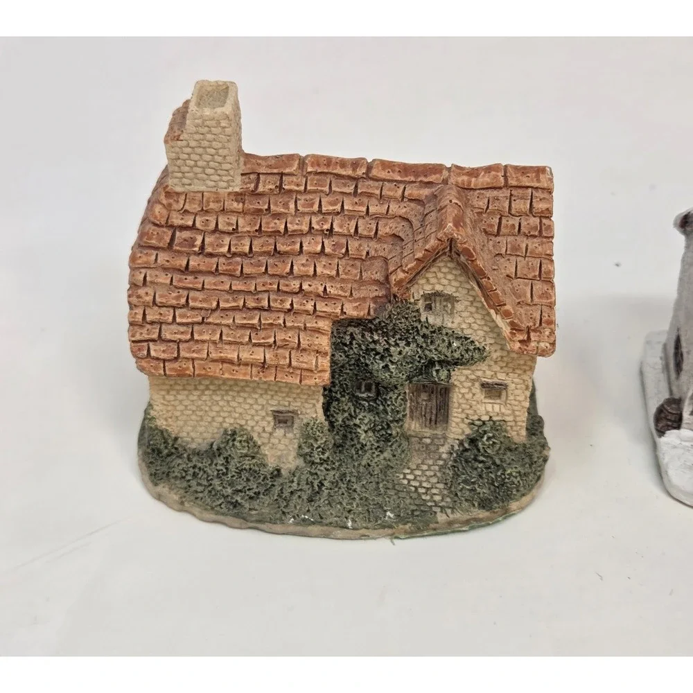 Vintage 1987-1989 RSVP Dickens Christmas Resin Cottages Village Lot of 5